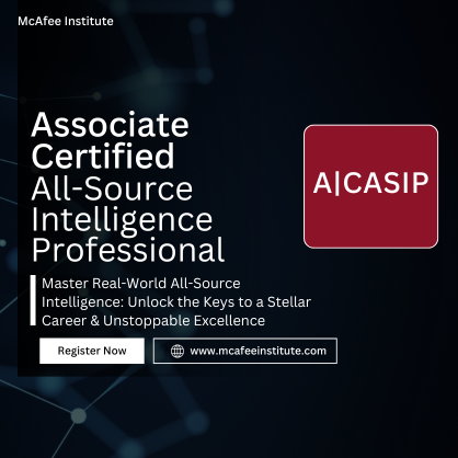 Associate Certified All-Source Intelligence Professional (A|CASIP)