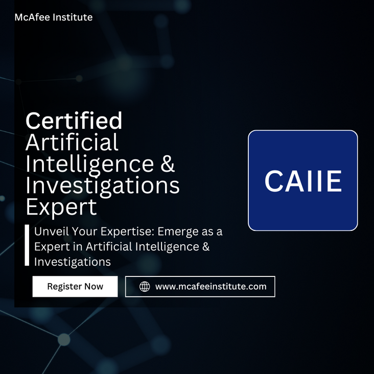 Image of Certified Artificial Intelligence & Investigations Expert (CAIIE)