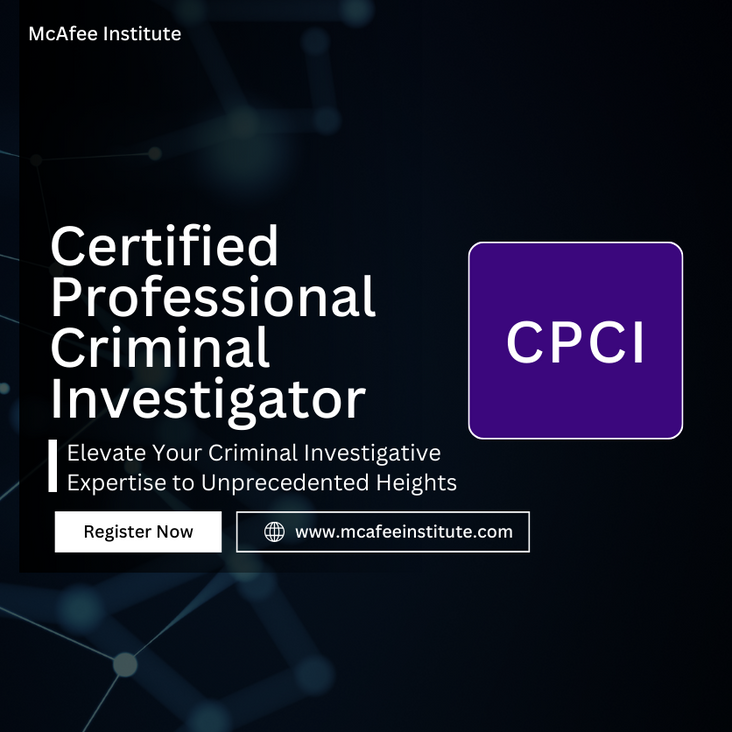 Image of Certified Professional Criminal Investigator (CPCI)